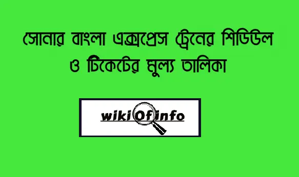 Shonar Bangla Express train schedule