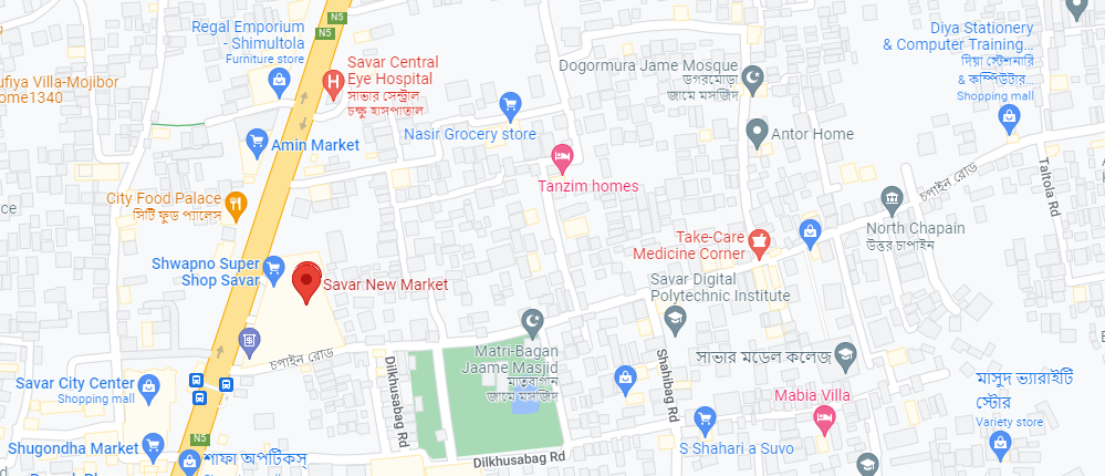 Savar New Market On Google Map 
