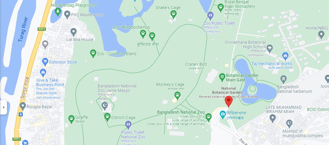 Location Of National Botanical Garden