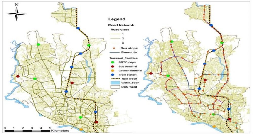 Dhaka City Bus Route Map