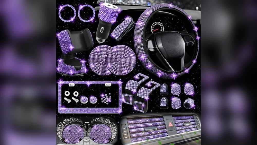 Best Car Accessories for Women Purple: Stylish Bling Sets to Shine