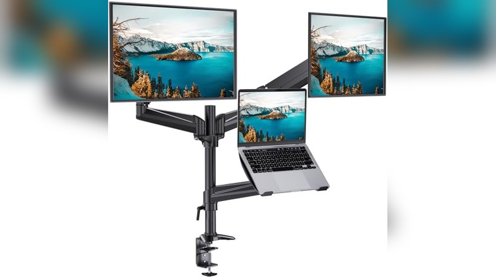 Best Dual Monitor Stand With Laptop Tray for Ultimate Workspace Setup